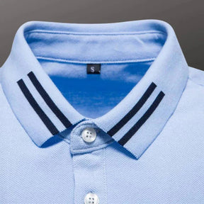 Camisa Polo Masculina Piannaro PN201 em algodão com detalhes bordados.