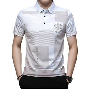Camisa Polo Masculina Estampada Piannaro PN234 com design moderno