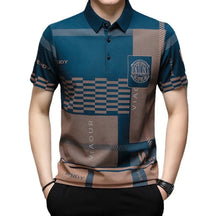 Camisa Polo Masculina Estampada Piannaro PN234 com design moderno