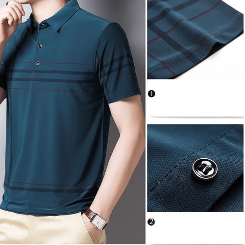 Camisa Polo Masculina Listrada Piannaro PN235 com design moderno e elegante.