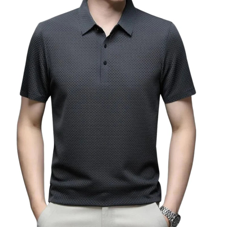 Camisa Polo Masculina Premium Piannaro PN024 em tecido leve e elegante.