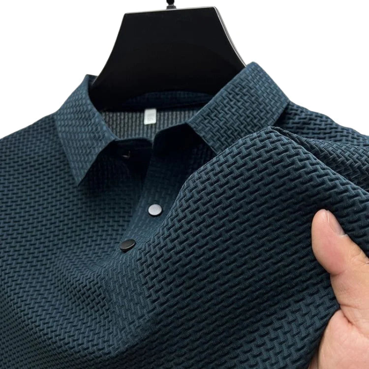 Camisa Polo Masculina Premium Piannaro PN024 em tecido leve e elegante.
