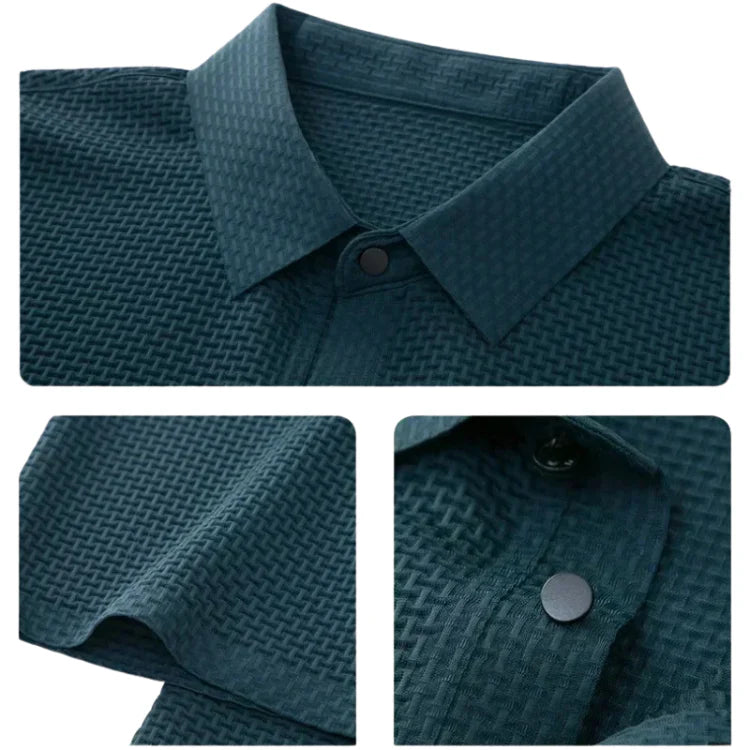 Camisa Polo Masculina Premium Piannaro PN024 em tecido leve e elegante.