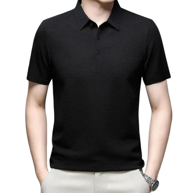 Camisa Polo Masculina Premium Piannaro PN024 em tecido leve e elegante.