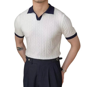 Camisa Polo Masculina Tricot Piannaro PN025 em algodão premium, elegante e confortável.
