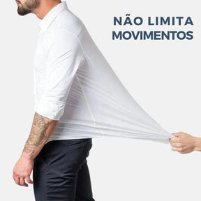 Camisa Social de Algodão Masculina Piannaro PN142 em modelagem slim fit