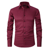 Camisa Social de Algodão Masculina Piannaro PN142 em modelagem slim fit
