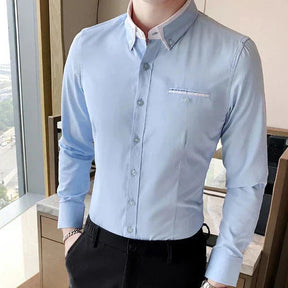 Camisa Social Masculina Piannaro PN152 em modelagem slim fit, elegante e confortável.