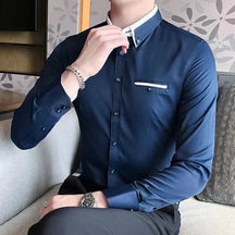 Camisa Social Masculina Piannaro PN152 em modelagem slim fit, elegante e confortável.