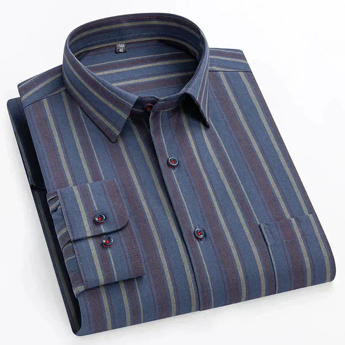 Camisa Social Masculina Piannaro PN154 em corte slim fit, elegante e confortável.