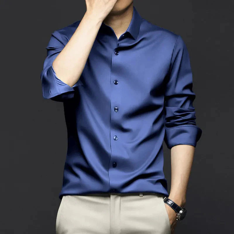 Camisa Social Masculina Piannaro PN422 em modelagem slim fit