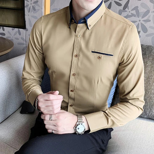 Camisa Social Masculina Piannaro PN152 em modelagem slim fit, elegante e confortável.