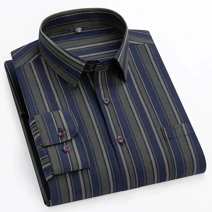 Camisa Social Masculina Piannaro PN154 em corte slim fit, elegante e confortável.