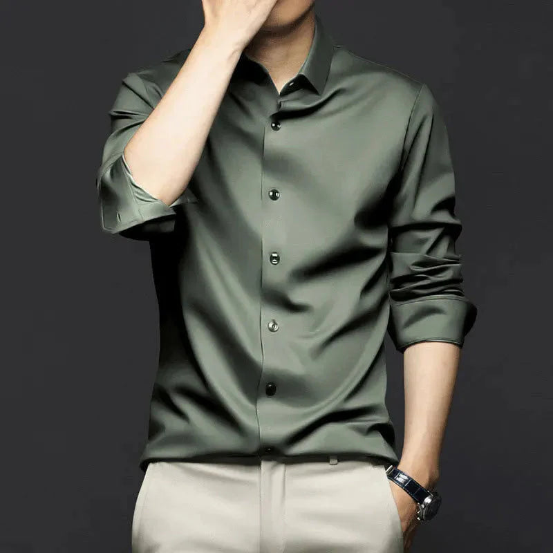 Camisa Social Masculina Piannaro PN422 em modelagem slim fit