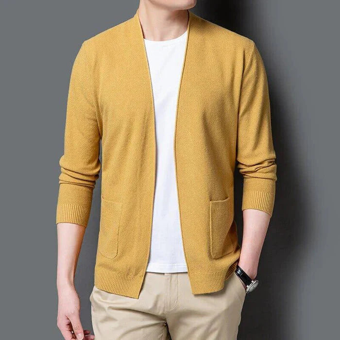 Cardigan Masculino Piannaro PN379 em lã, viscose e caxemira