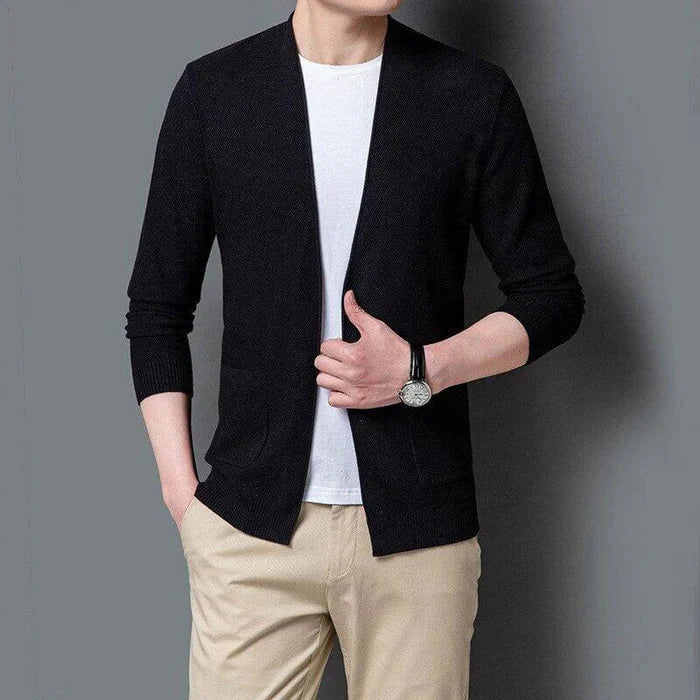 Cardigan Masculino Piannaro PN379 em lã, viscose e caxemira
