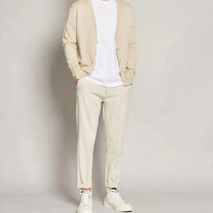 Cardigan Masculino Piannaro PN378 com gola em V e botões clássicos