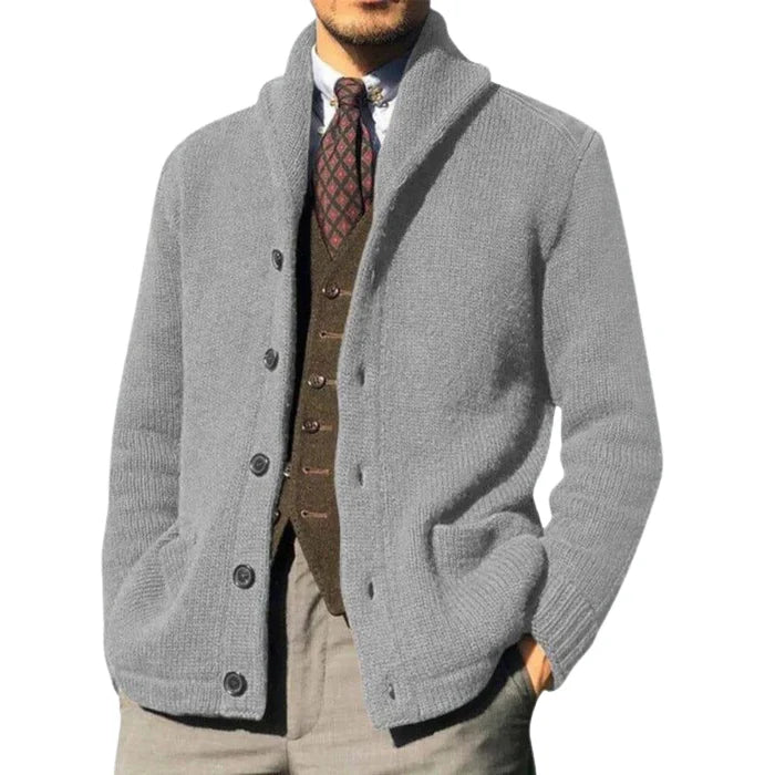 Cardigan Masculino Piannaro PN377 com design vintage e conforto moderno.