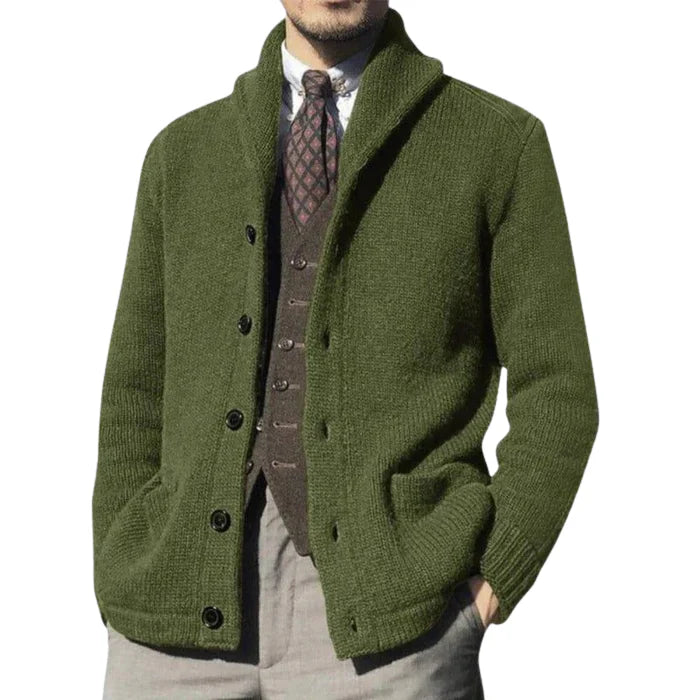 Cardigan Masculino Piannaro PN377 com design vintage e conforto moderno.