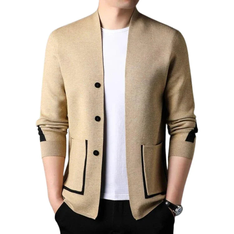 Cardigan Masculino em Caxemira Piannaro, elegância e conforto.