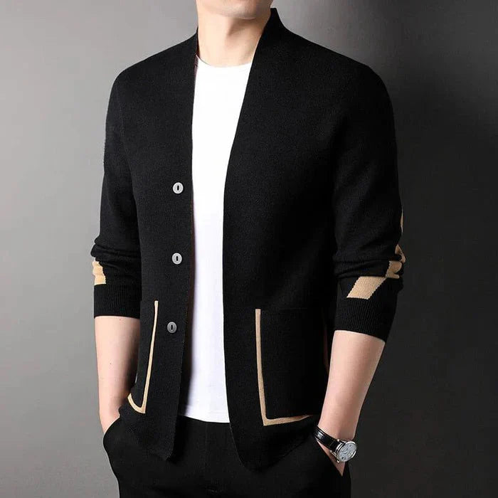 Cardigan Masculino em Caxemira Piannaro, elegância e conforto.