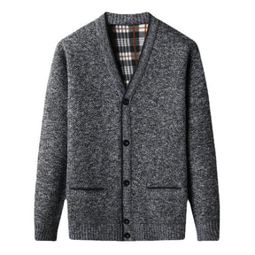 Cardigan Masculino em Lã Piannaro PN380 com design clássico e elegante
