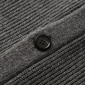 Cardigan Masculino Piannaro PN390 com gola V, bolsos e botões