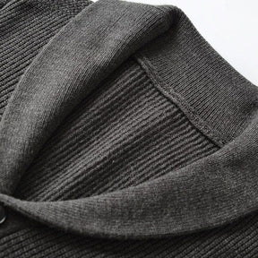 Cardigan Masculino Piannaro PN390 com gola V, bolsos e botões
