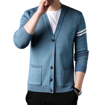 Cardigan Masculino Gola V Piannaro PN383 em cores neutras para estilo versátil.