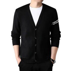 Cardigan Masculino Gola V Piannaro PN383 em cores neutras para estilo versátil.