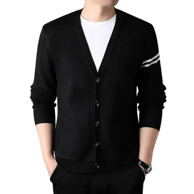 Cardigan Masculino Gola V Piannaro PN383 em cores neutras para estilo versátil.