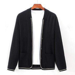 Cardigan Masculino Slim Piannaro PN391 em lã premium e poliéster