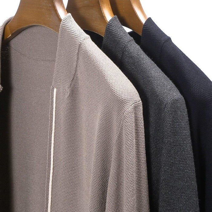 Cardigan Masculino Slim Piannaro PN391 em lã premium e poliéster