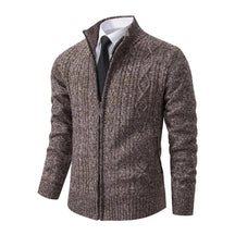 Cardigan Masculino Social Piannaro PN384 em poliéster premium e malha fina.