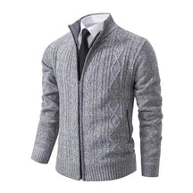 Cardigan Masculino Social Piannaro PN384 em poliéster premium e malha fina.