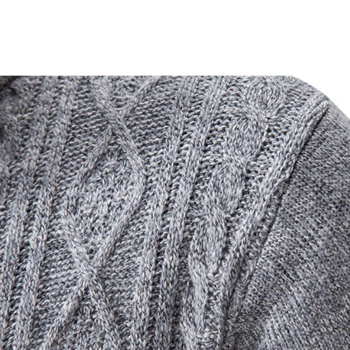 Cardigan Masculino Social Piannaro PN384 em poliéster premium e malha fina.