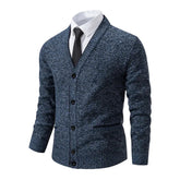 Cardigan Masculino Social Slim Piannaro PN381 em lã e poliéster