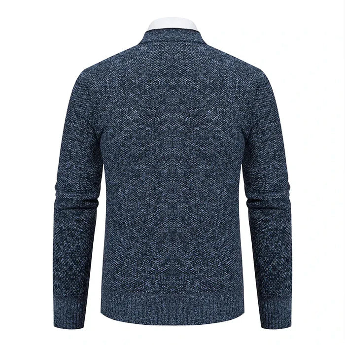 Cardigan Masculino Social Slim Piannaro PN381 em lã e poliéster
