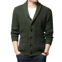 Cardigan Masculino Tricot Piannaro PN385 em poliéster e lã, estilo clássico.