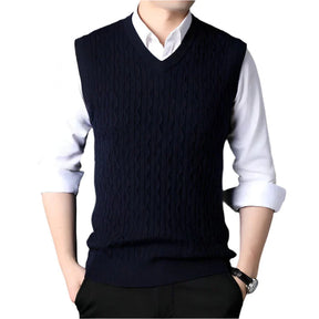 Colete Masculino de Suéter em Lã Piannaro PN402, estilo e conforto para o inverno.