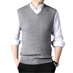 Colete Masculino de Suéter em Lã Piannaro PN402, estilo e conforto para o inverno.