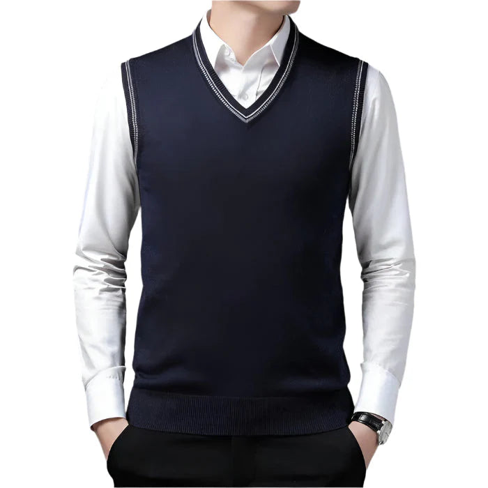Colete Masculino Social em Lã Piannaro PN403, elegância e conforto em lã premium.