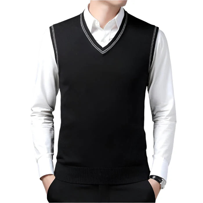 Colete Masculino Social em Lã Piannaro PN403, elegância e conforto em lã premium.
