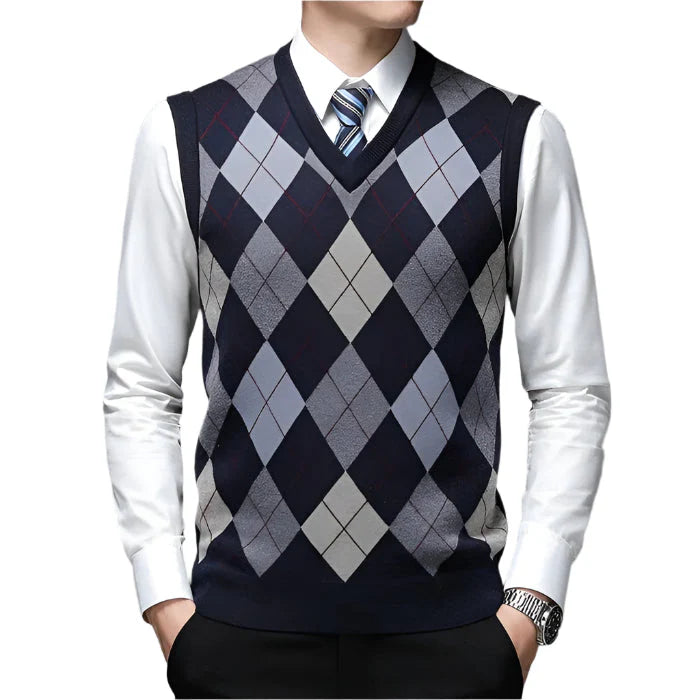 Colete Masculino Tricot Piannaro PN395 em tricô premium com design moderno.