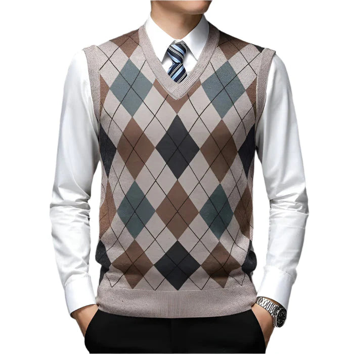 Colete Masculino Tricot Piannaro PN395 em tricô premium com design moderno.