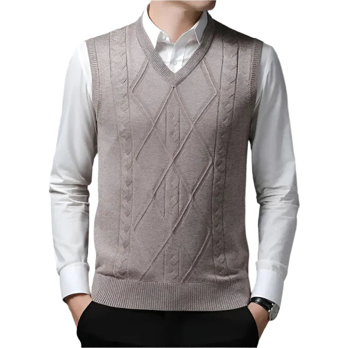 Colete Masculino Tricot Piannaro PN396 em tricot premium, elegante e versátil.