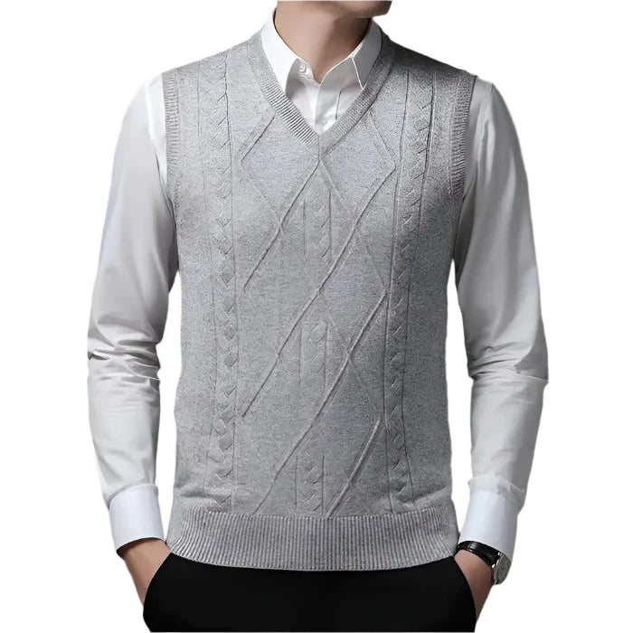 Colete Masculino Tricot Piannaro PN396 em tricot premium, elegante e versátil.