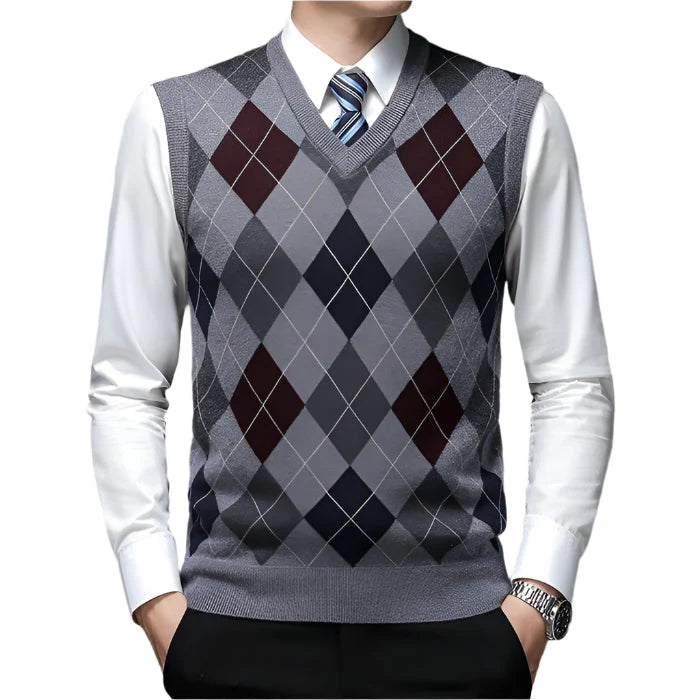 Colete Masculino Tricot Piannaro PN395 em tricô premium com design moderno.