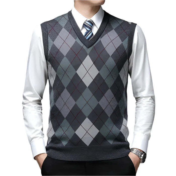 Colete Masculino Tricot Piannaro PN395 em tricô premium com design moderno.