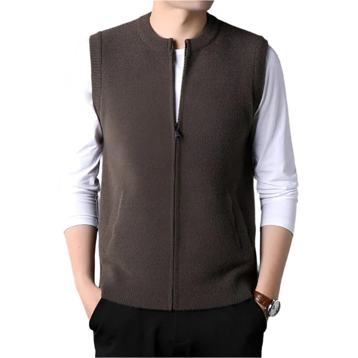 Colete Masculino Tricot em Lã Piannaro PN404 com design moderno e sofisticado.